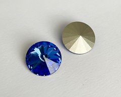 Риволи хрустальный, Celestian Crystal, цвет - Sapphire Blue, 14мм