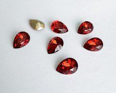 Крапля (Fancy Stone) Swarovski 4320, колір Persian Red, 10*7 мм