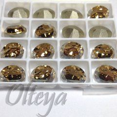 Овал (Fancy Stone) Swarovski (4128), цвет Golden Shadow, 8*6 мм