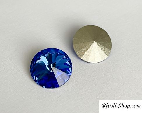 Ріволі кришталевий, Celestian Crystal, колір - Sapphire Blue, 14мм