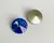 Риволи хрустальный, Celestian Crystal, цвет - Sapphire Blue, 14мм