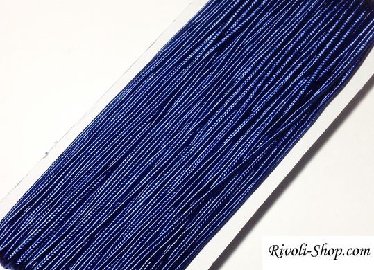 Сутаж, 3 мм ширина, темний синій (код коліра 154), виробництво Китай, 1м