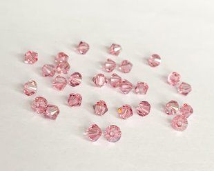 Біконус Swarovski (5328), колір - Light Rose Blue Shade, 4 мм