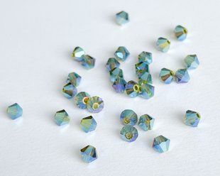 Біконус Preciosa 4 мм, Olivine AB 2X