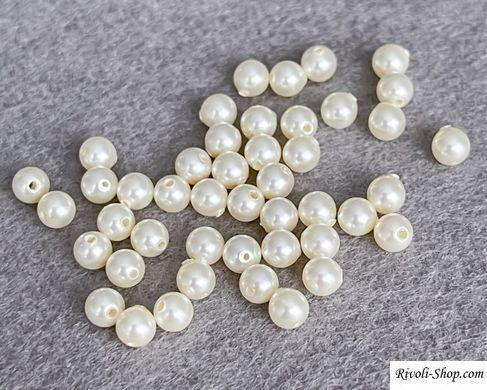 Жемчуг Swarovski, круглый (5810), цвет - Cream, 6 мм