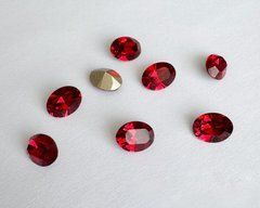 Овал (Fancy Stone) Swarovski 4120, колір Scarlet, 8*6 мм