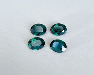 Овал (Fancy Stone) Swarovski, (4120), колір Emerald Diamond Touch Light, 8*6 мм