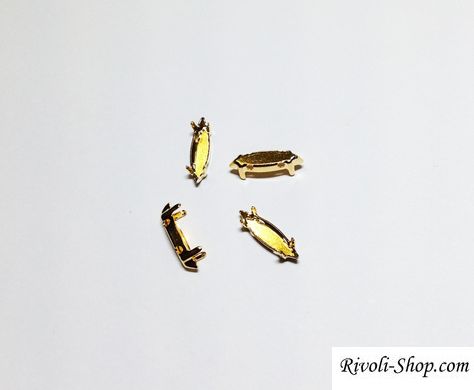 Оправы под узкие маркизы, цвет - золото, пр-во Германия, 15*4 мм