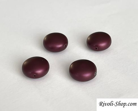 Жемчуг Swarovski, круглый приплюснутый, (5860), цвет - Elderberry, 12мм