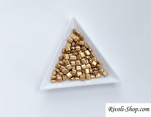 Бісер Karo, Preciosa, 5*5 мм, колір золотий (01710), приблизно 10 г