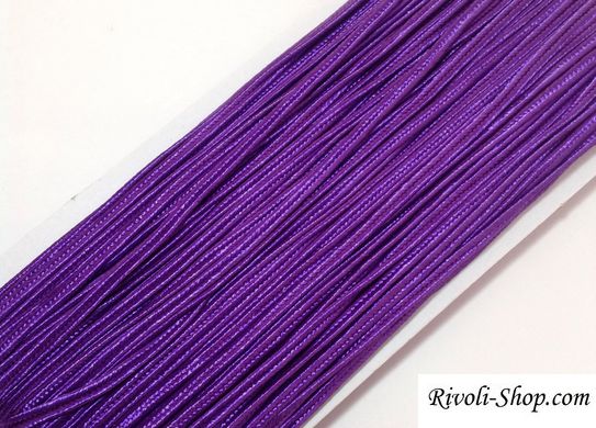 Сутаж, 3 мм ширина, фиолетовый (код цвета 34), производство Китай, 1м