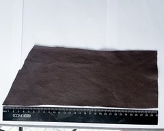 Кожа натуральная, темный шоколад, толщина 0.6 мм, размер 30*11 см