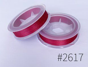 Нитки бісерні, Tytan 100, колір 2617 (карминово-червоний)