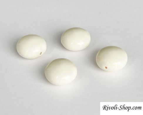 Перли Swarovski, круглий приплющений, (5860), колір - Ivory, 14 мм