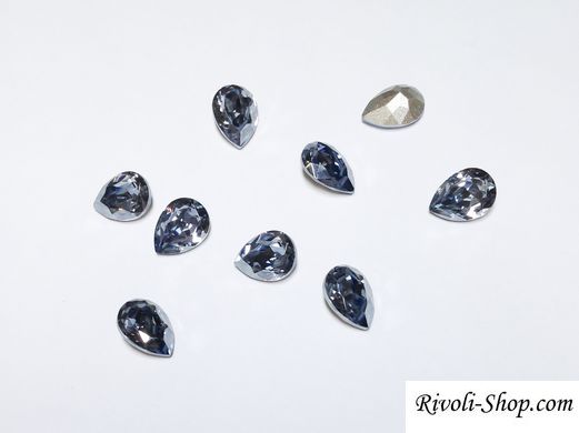 Капли (Fancy Stone) Swarovski 4320, цвет Blue Shade, 8*6 мм
