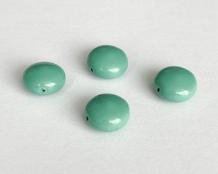 Жемчуг Swarovski, круглый приплюснутый, (5860), цвет - Jade, 12 мм
