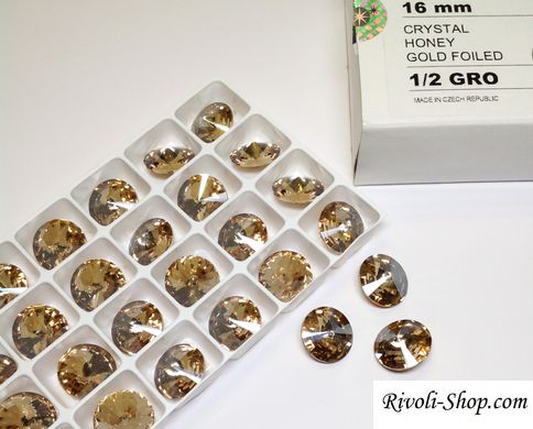 Ріволі Preciosa, колір - Crystal Honey, 12 мм