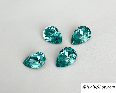 Крапля (Fancy Stone) Австрія 4320, колір Light Turquoise, 10*7 мм