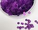 Пайетки Италия, цвет - фиолетовый металлик (5389), плоские 3 мм, 2.5 гр