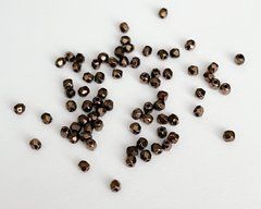 Бусины Preciosa граненные, бронзовые (23980-14415), 3 мм, 25 штук
