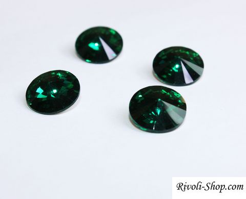 Ріволі Preciosa, 12 мм, колір - Emerald