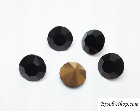 Камінчик (chaton) Preciosa, ss47 (10,9-11,3 мм), колір Jet,
